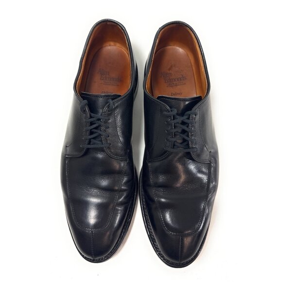 Allen Edmonds Mens Delray Split Toe Blucher Derby Dress Shoes Size 8.5 D Black - Picture 1 of 10